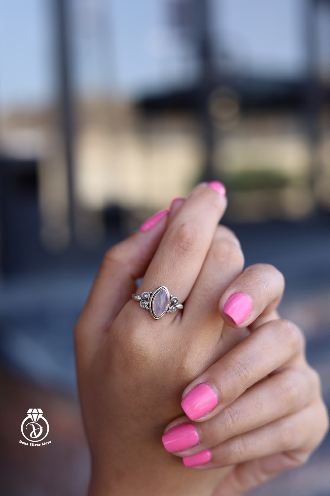 Rose Quartz Stone Ring