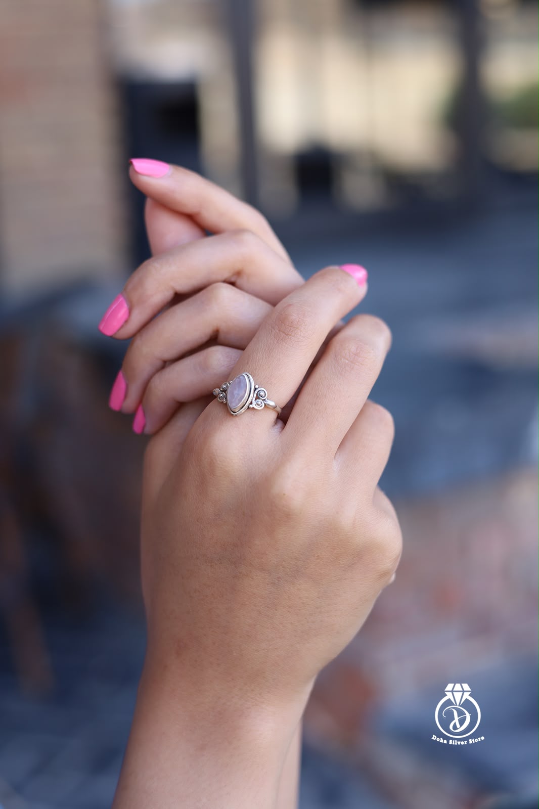 Rose Quartz Stone Ring