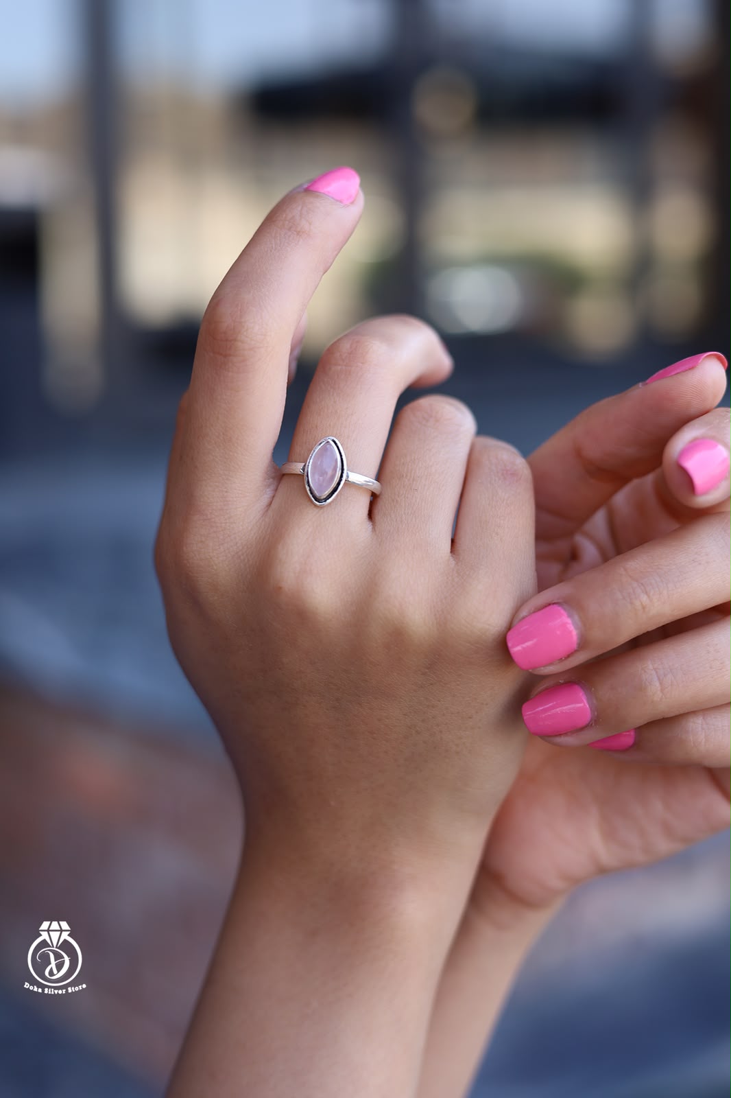Rose Quartz Stone Ring