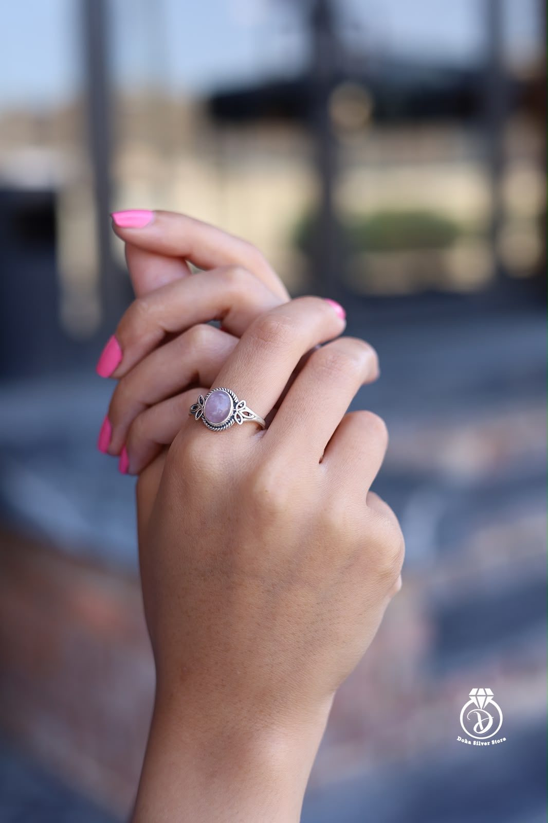 Rose Quartz Stone Ring