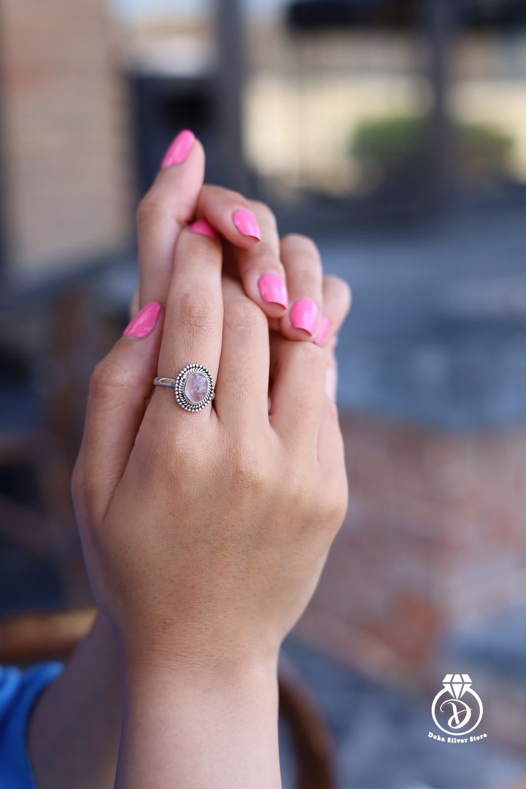 Rose Quartz Stone Ring