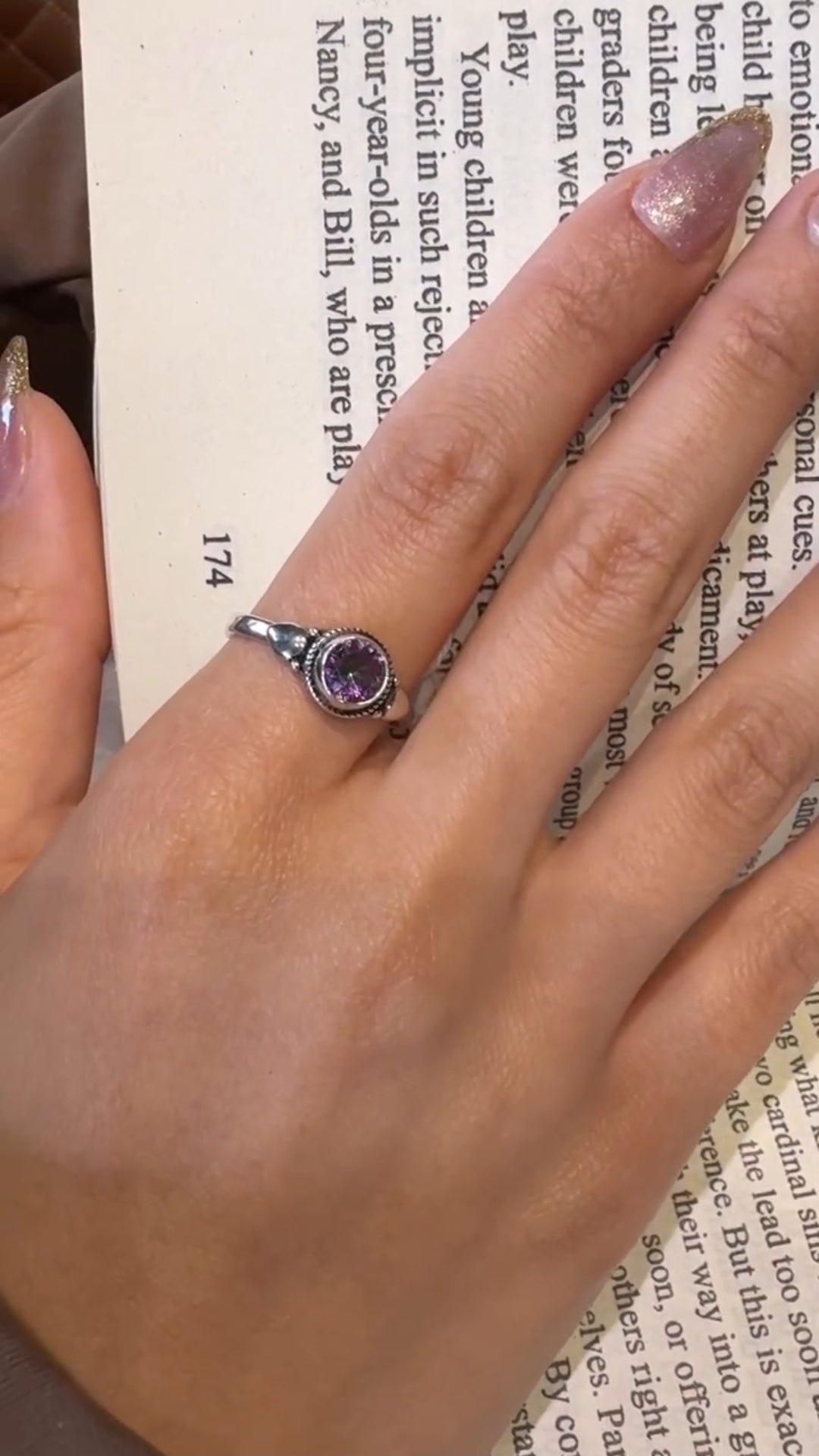 Amethyst Stone Ring