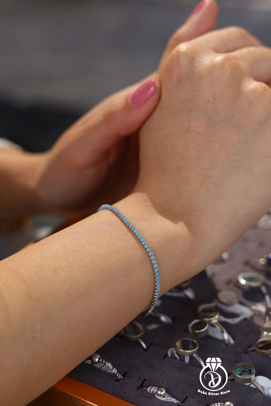 Turquoise Tennis Bracelet
