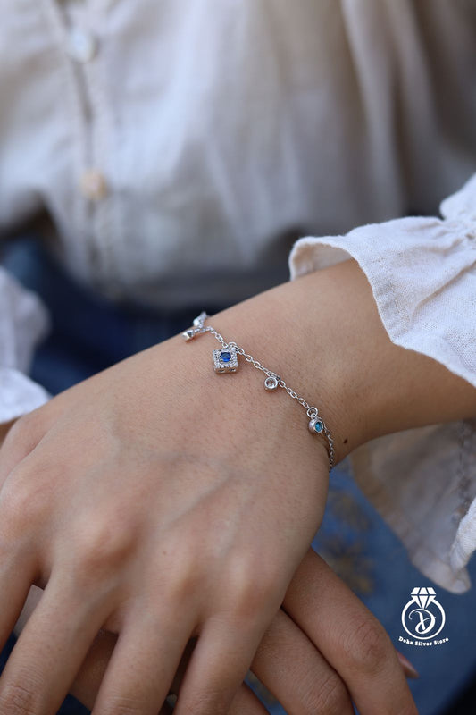 Blue Zircon Bracelet