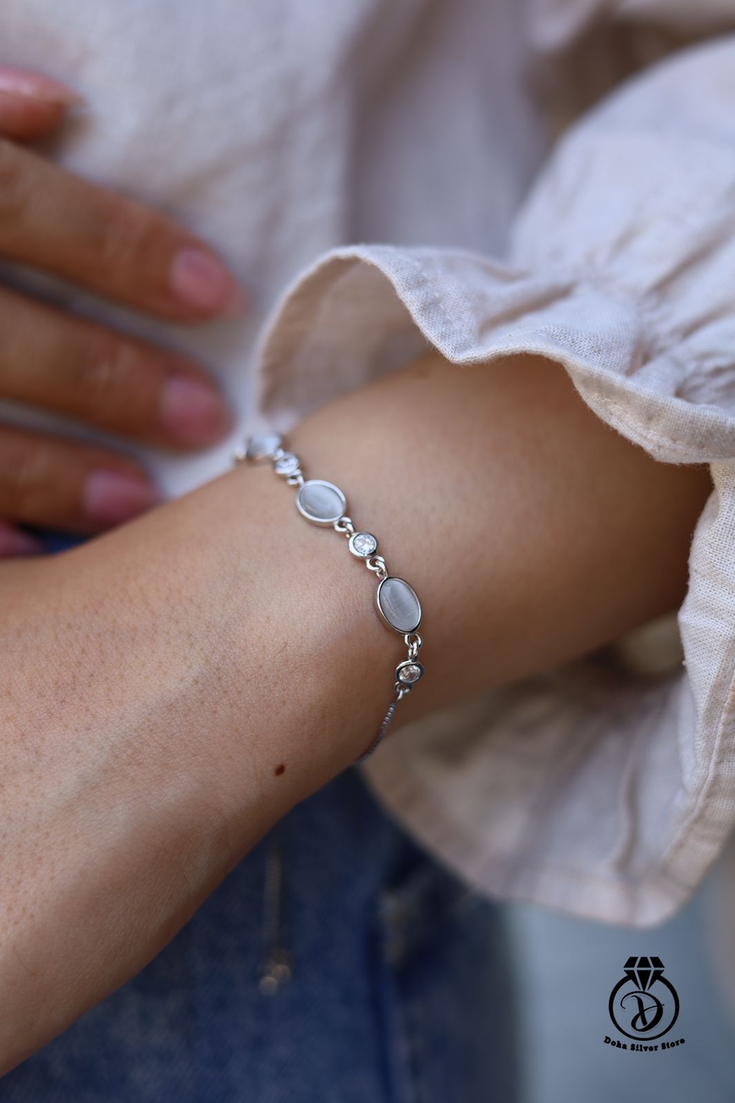 White Shell Stone Bracelet